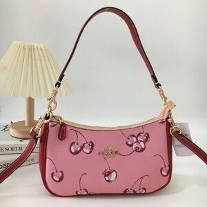 Coach Teri Shoulder Bag With Cherry Print NWT
